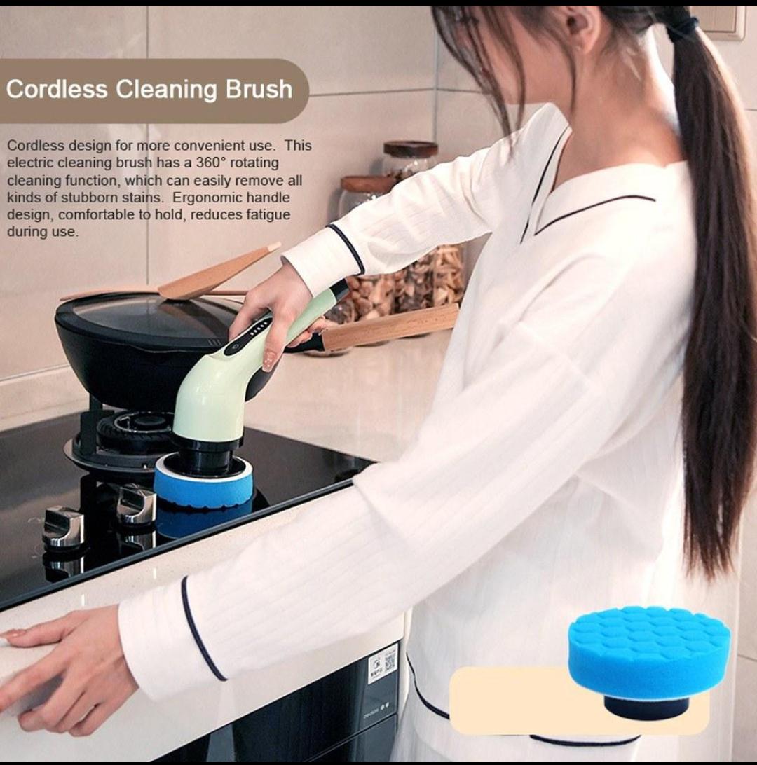 Rechargeable Electric Spin Scrubber powerful Cleaning brush