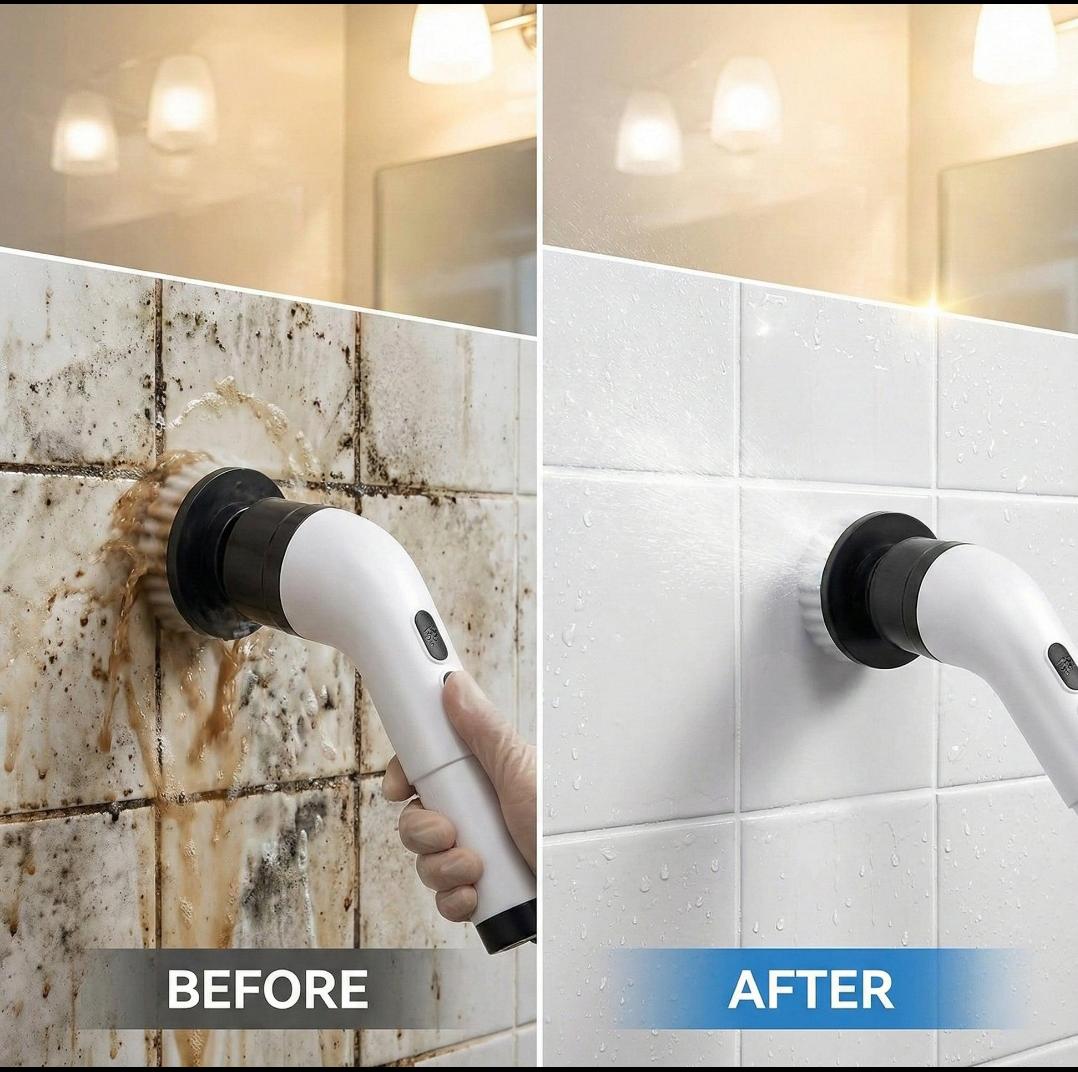 Rechargeable Electric Spin Scrubber powerful Cleaning brush